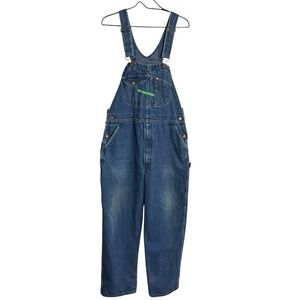 Key‎ Imperial Carpenter Bib Overalls Mens 38 Blue Denim Utility Shop Workwear